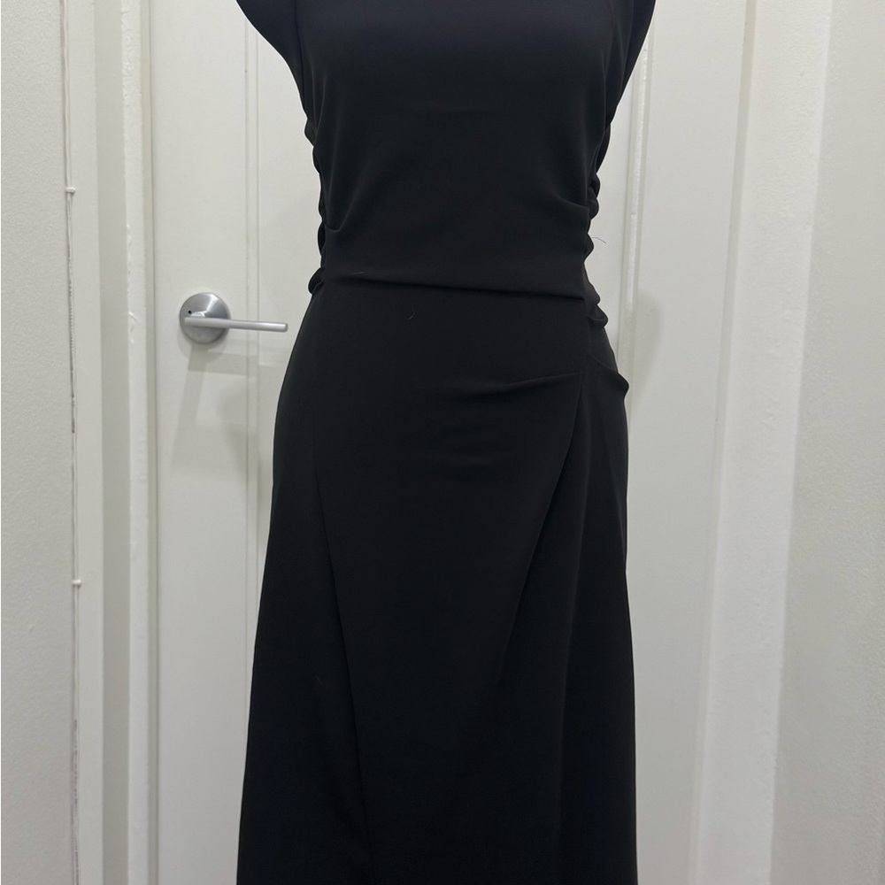 Zara Woman Black Midi Dress
